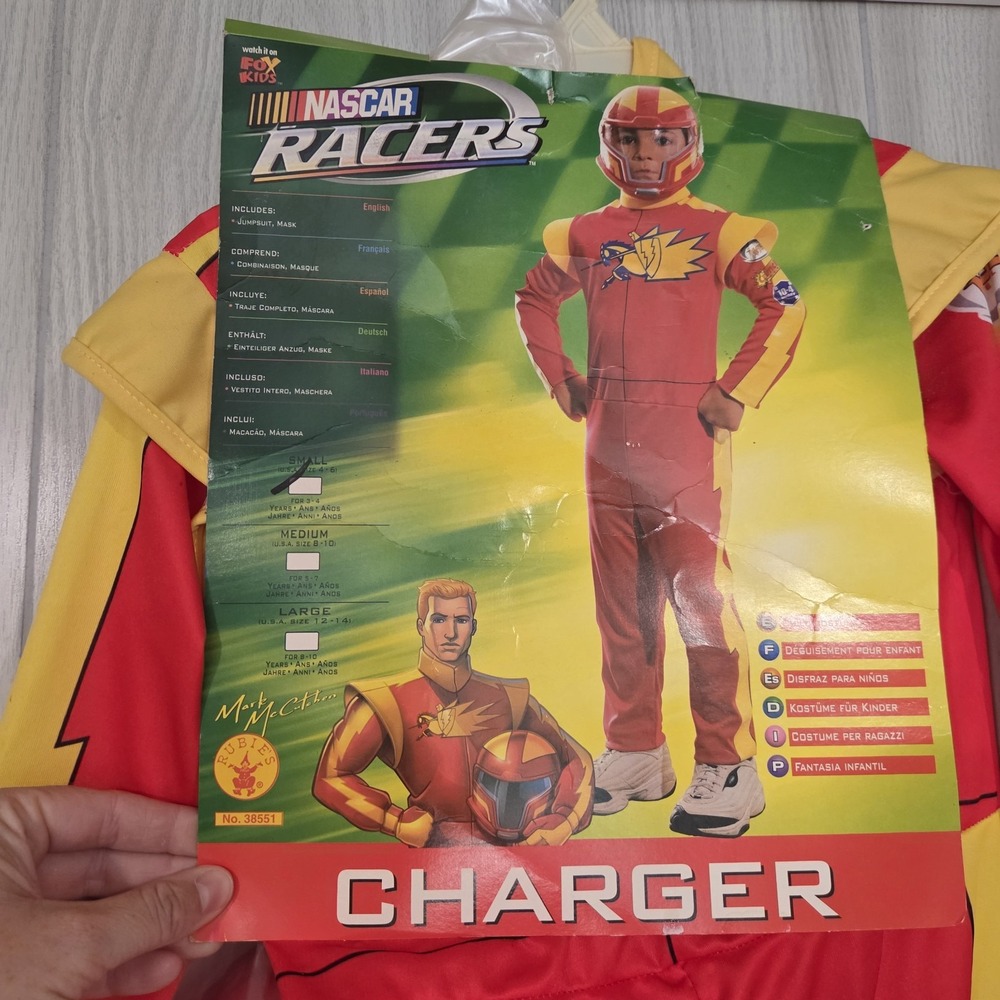 Rubies Nascar Racers Charger Costume Child Size Small Vtg - Picture 3 of 6